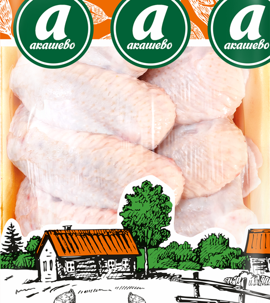 Крыло куриное АКАШЕВО охл. подложка вес