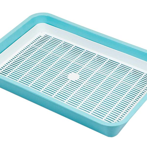 HOMECAT Туалет для кошек с сеткой 40х26х6,5см бирюзовый