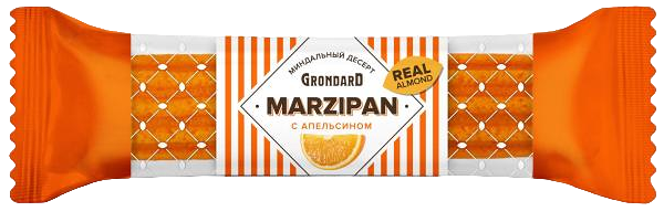 Батончик марципановый Grondard с апельсином