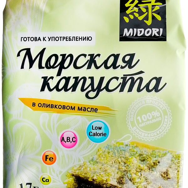 Морская капуста Midori в оливковом масле
