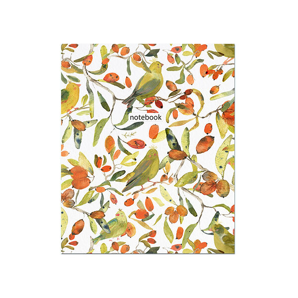 Тетрадь Акварельные принты  48л скрепка 3114