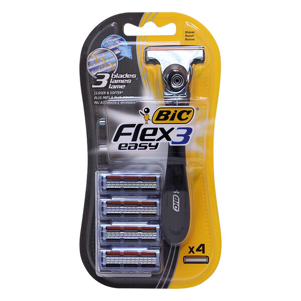 Станок для бритья Бик Флекс 3 Изи с 4-мя кассетами