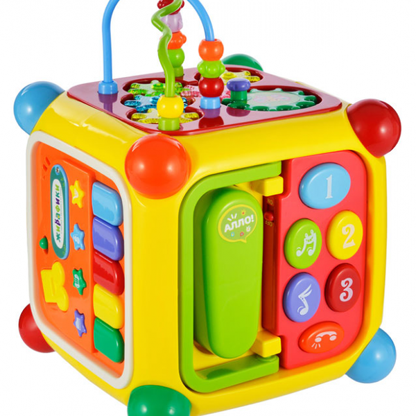Развивающий центр Жирафики Мультикуб 7 игр, с телефоном и пианино