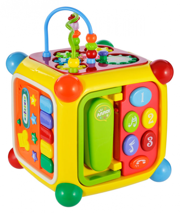 

Развивающий центр Жирафики Мультикуб 7 игр, с телефоном и пианино