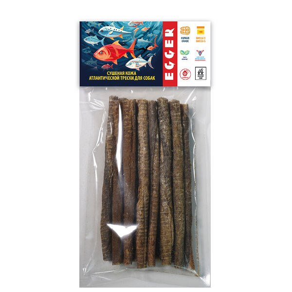EGGER лакомство кожа трески для собак 40 г.