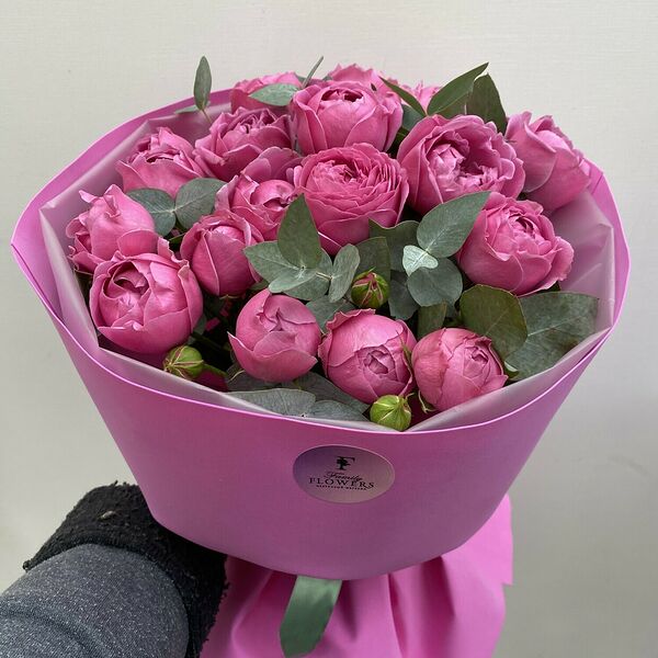 Букет из пионовидных роз «Мисти баблс»