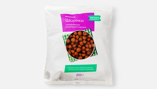 Готовый завтрак Вкусвилл с шоколадным сиропом 