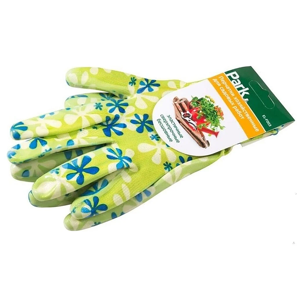 Перчатки садовые с нитрил покрытием, цвет в ассортименте