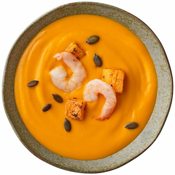 Суп-пюре из тыквы с креветками Шеф Перекрёсток 280г