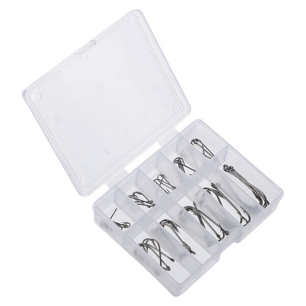 Azor fishing набор крючков 50 шт, металл, черные, золотые в ассортименте