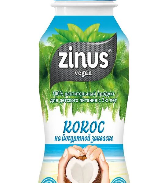 Напиток кокосовый Zinus на йогуртной закваске без молока
