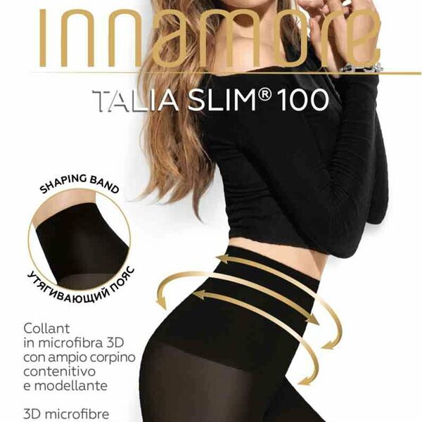 Колготки женские Incanto Talia Slim nero размер 3 100 den