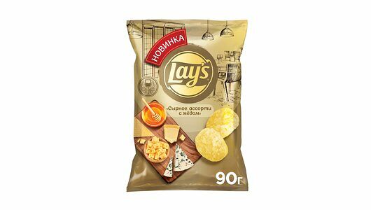 Картофельные чипсы Lay's со вкусом Сырного ассорти с мёдом