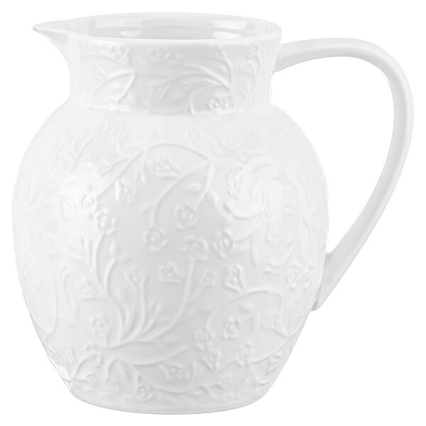 Кувшин Веточки-цветочки, 1.3 л, 16.5х13х16 см, фарфор