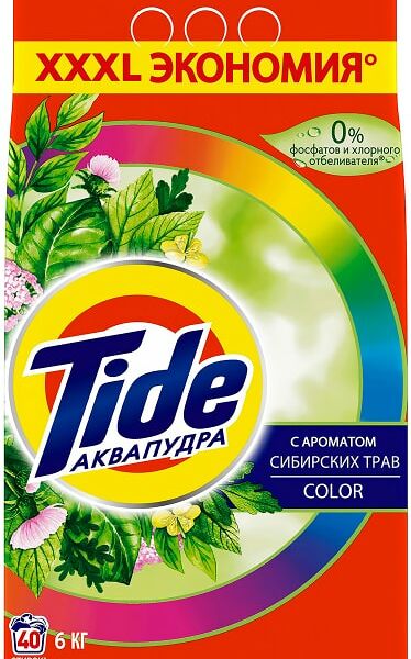 Стиральный порошок Tide Аква-Пудра Color Сибирские травы