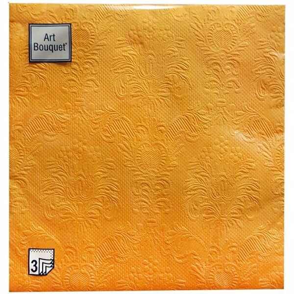 Салфетки одноразовые бумажные Bouquet трехслойные Барокко 33х33 см, 16 шт