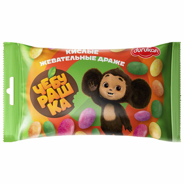 Драже Чебуршка Кислые в сахарной глазури 35г