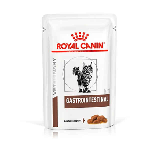 Пауч для кошек Royal Canin Gastrointestinal при патологии ЖКТ кусочки в соусе 85г