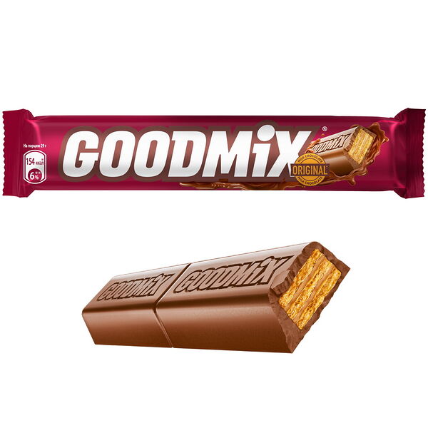 Шоколад молочный Goodmix Original Milk Сhokolate с хрустящей вафлей 40г