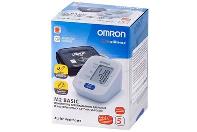 Тонометр Омрон (Omron) M2 Базовый (Basic) с универсальной манжетой и адаптером арт. HEM-7121-Alru