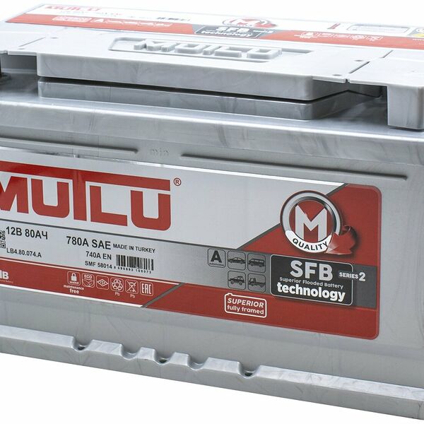 Аккумулятор MUTLU SFB M2 80 Ач 740 А обратная полярность