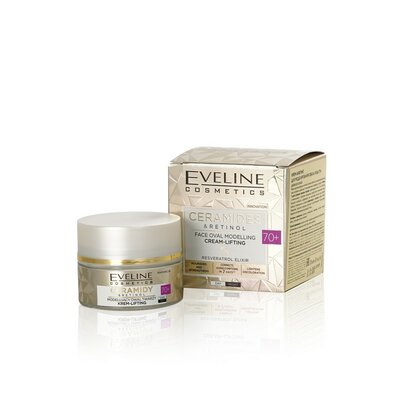 Крем-лифтинг для моделирования овала лица Eveline Ceramides & Retinol 50 мл
