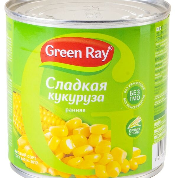 Кукуруза консервированная Green Ray 425 мл ж/б