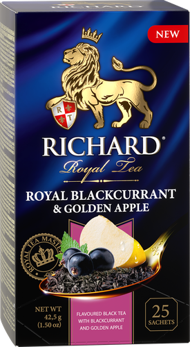 

Чай черный Richard Royal Tea Blackcurrant&Golden Apple 25 шт x 1.5 г