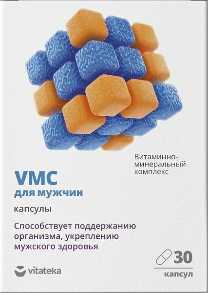 Комплекс Витатека Витаминно-минеральный VMC для мужчин 0.75г 30шт