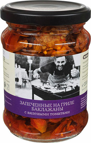 Баклажаны Tom Tom Запеченые на гриле с вялеными томатами 250г