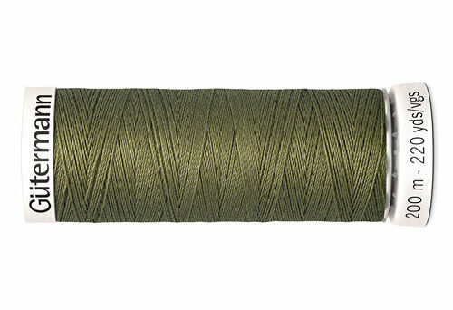 748277 Нить Sew-all для всех материалов, 200м, 100% п/э Gutermann(432 оливково-зеленый)