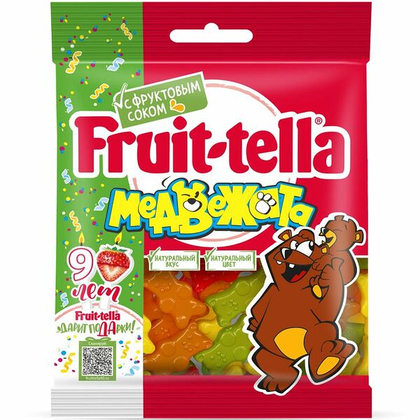 Мармелад Fruittella Медвежата жевательный, 70г