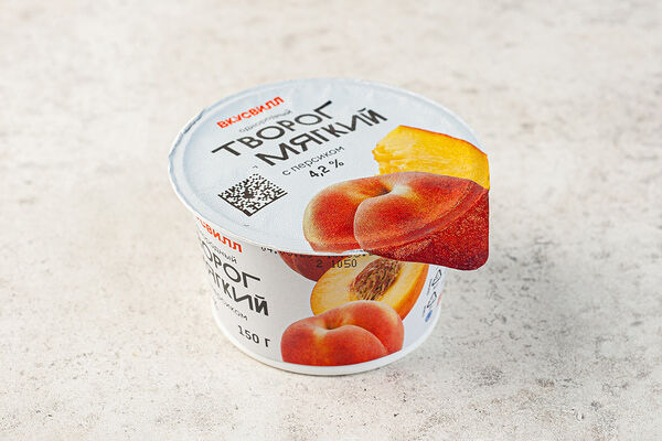 Творог мягкий с персиком однородный 4,2%