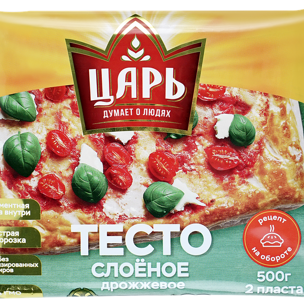 Тесто Царь дрожжевое в палстинах