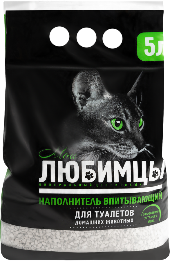 

Наполнитель для кошачьего туалета Мои любимцы впитывающий