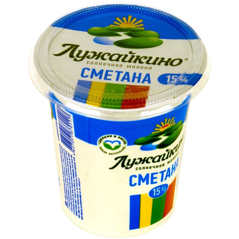 

Сметана Лужайкино 15% 350 г