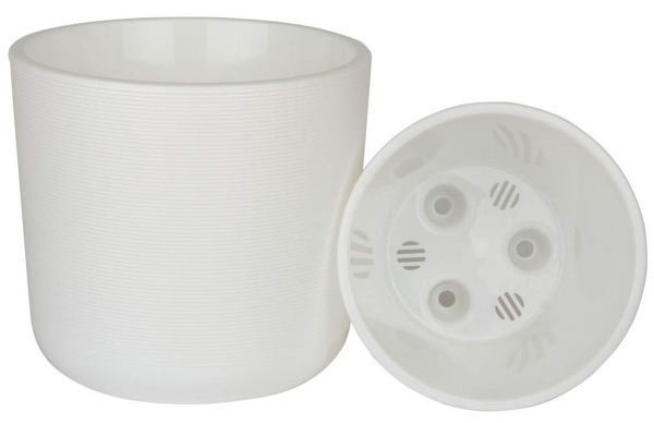 Горшок Лион Live-in-green белый, 17 см