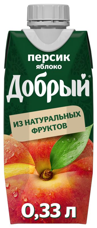 

Нектар Добрый Персик-яблоко 330 мл