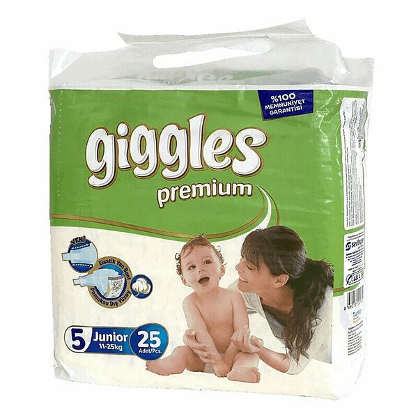 Подгузники Giggles Premium 25 шт 11-25 кг