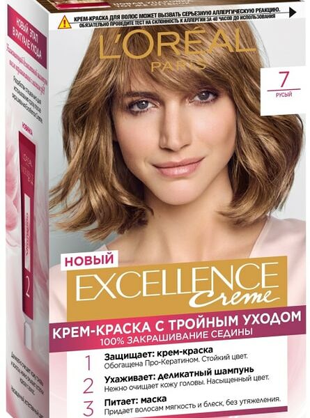 Крем-краска для волос Loreal Paris Excellence creme 7 Русый