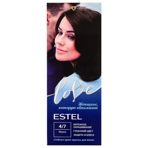 Стойкая краска для волос Estel Love 4/7 Мокко, 115 мл