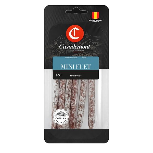 Колбаски Мини Фуэт Casademont сыровяленые 90 г