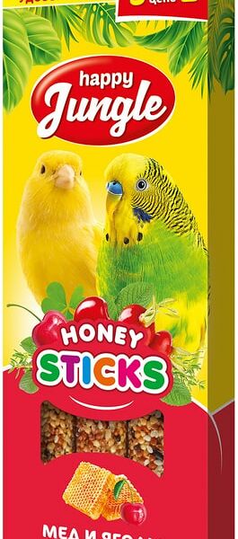 Happy Jungle Палочки для птиц 3 шт. Ягоды и мед