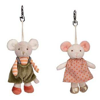 Игрушка-брелок Bukowski Мышка Ingefrid, Мышка Henry, 1 шт., 10 см, в ассортименте