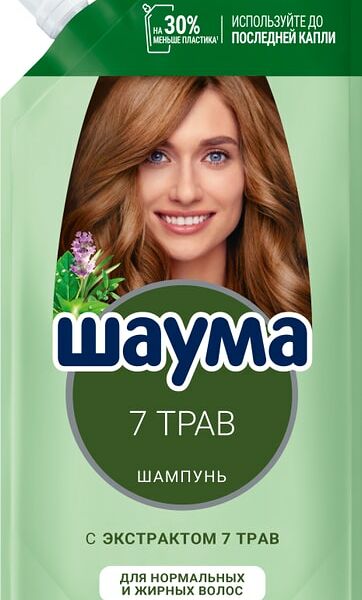Шампунь для волос Шаума 7 Трав сменный блок 250мл