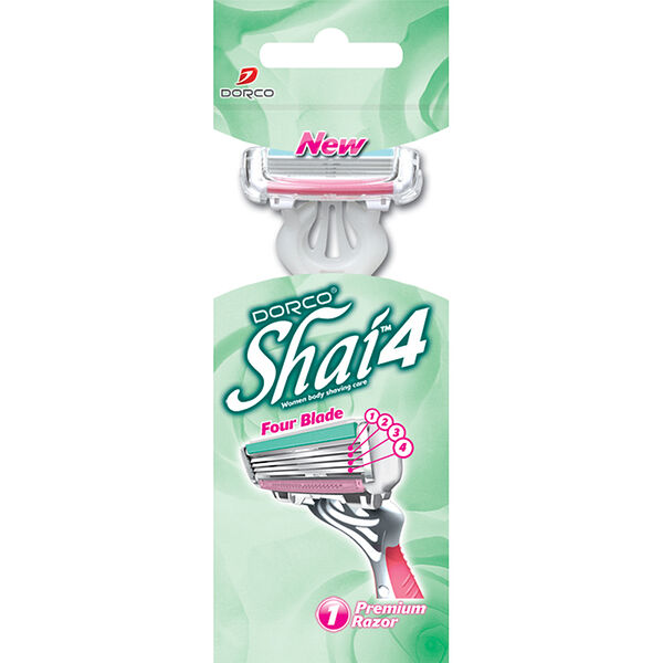 Одноразовый станок Dorco Shai 4 женский 4 лезвия, 1 шт.