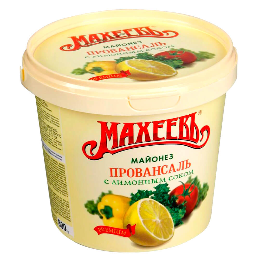 

Майонез Махеевъ Провансаль с лимонным соком 50.5%, 800 г