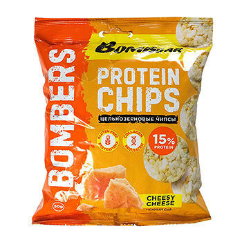 Протеиновые чипсы BombBar цельнозерновые нежный сыр 50 г