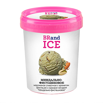 

Мороженое сливочное BRandICE Миндально-Фисташковое 600 г