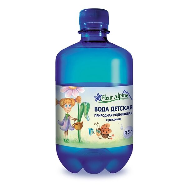 Вода детская Fleur Alpine Organic природная родниковая с рождения, 0.5 л